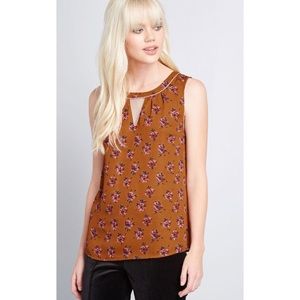 ModCloth Envisioned Aesthetic Sleeveless Top
